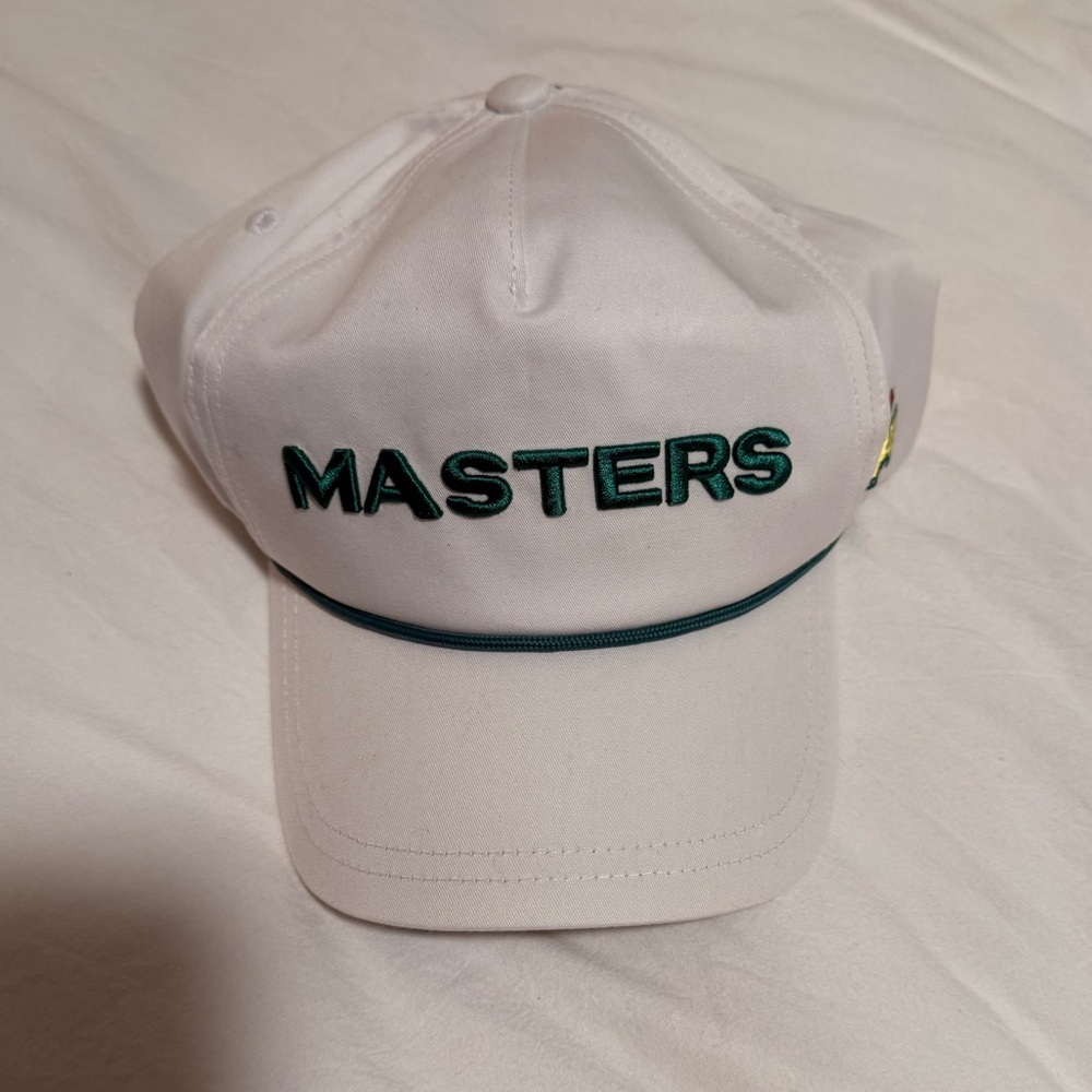 NWT Unisex White Masters Rope Hat